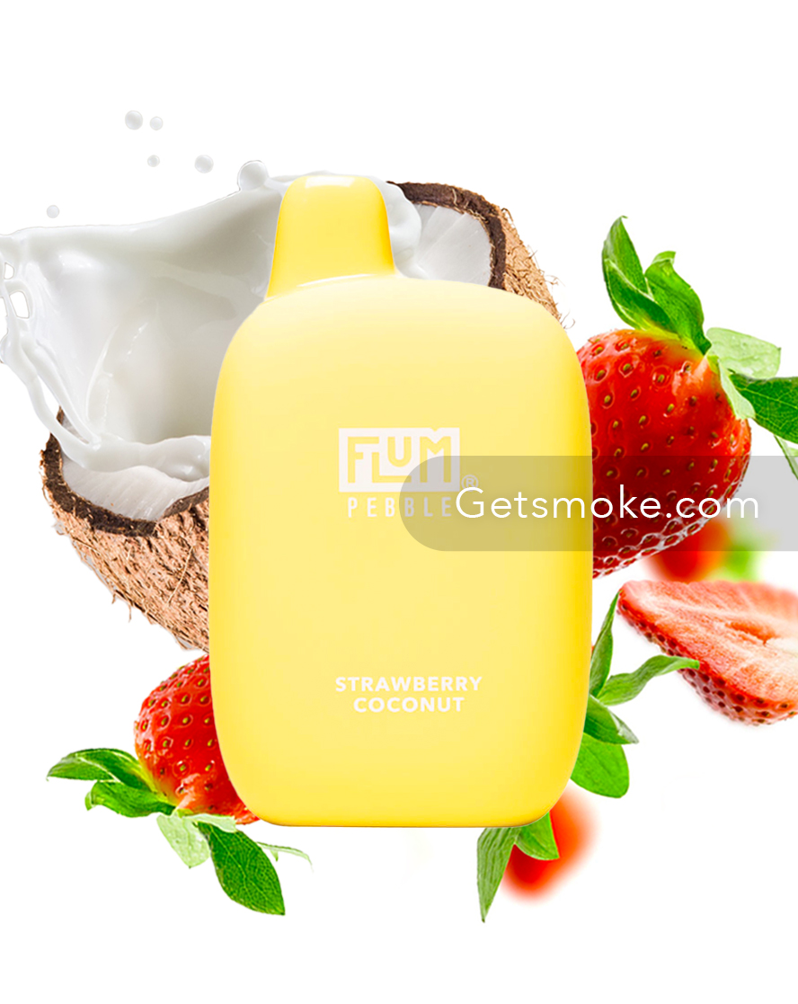 Strawberry Coconut Flum Pebble