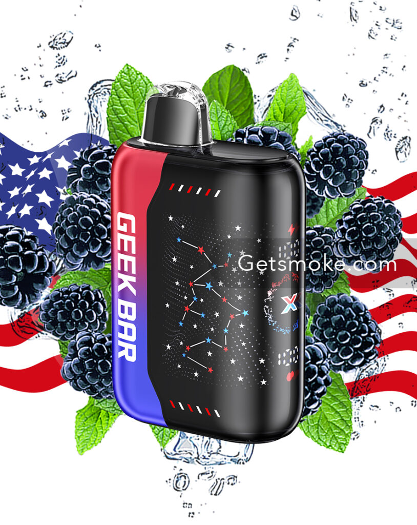 Geek Bar Pulse X Blue Razz Ice (Patriot Edition)