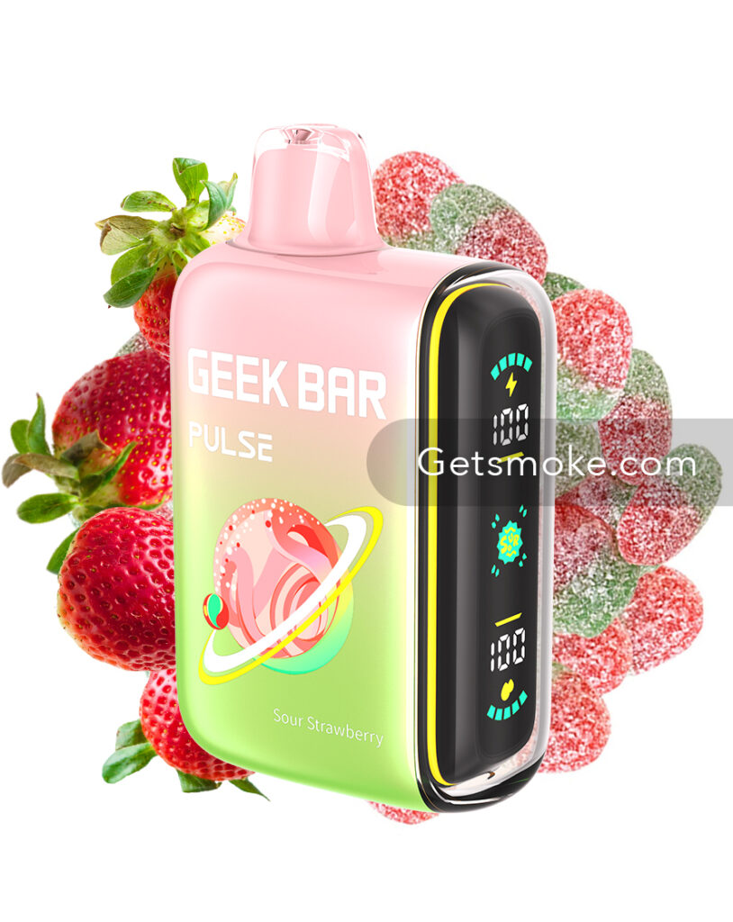 ⁠⁠Sour Strawberry Geek Bar Pulse
