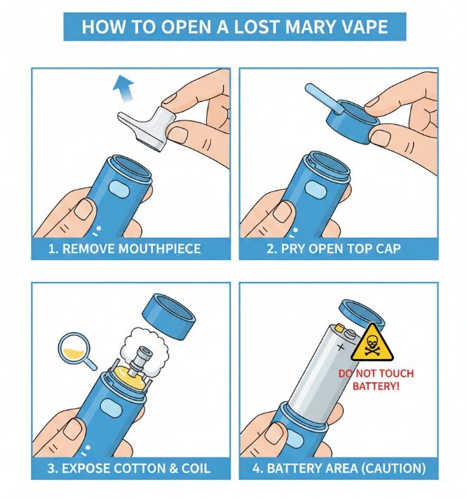 how to open a lost mary vape